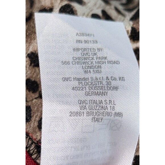 Belle By Kim Gravel Sz XXS Feather Knit Sweater & Woven Printed Combo Blouse EUC - Picture 13 of 14